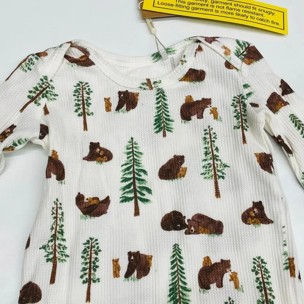 NWT Angel Dear 12-18M Brown Bear Loungewear